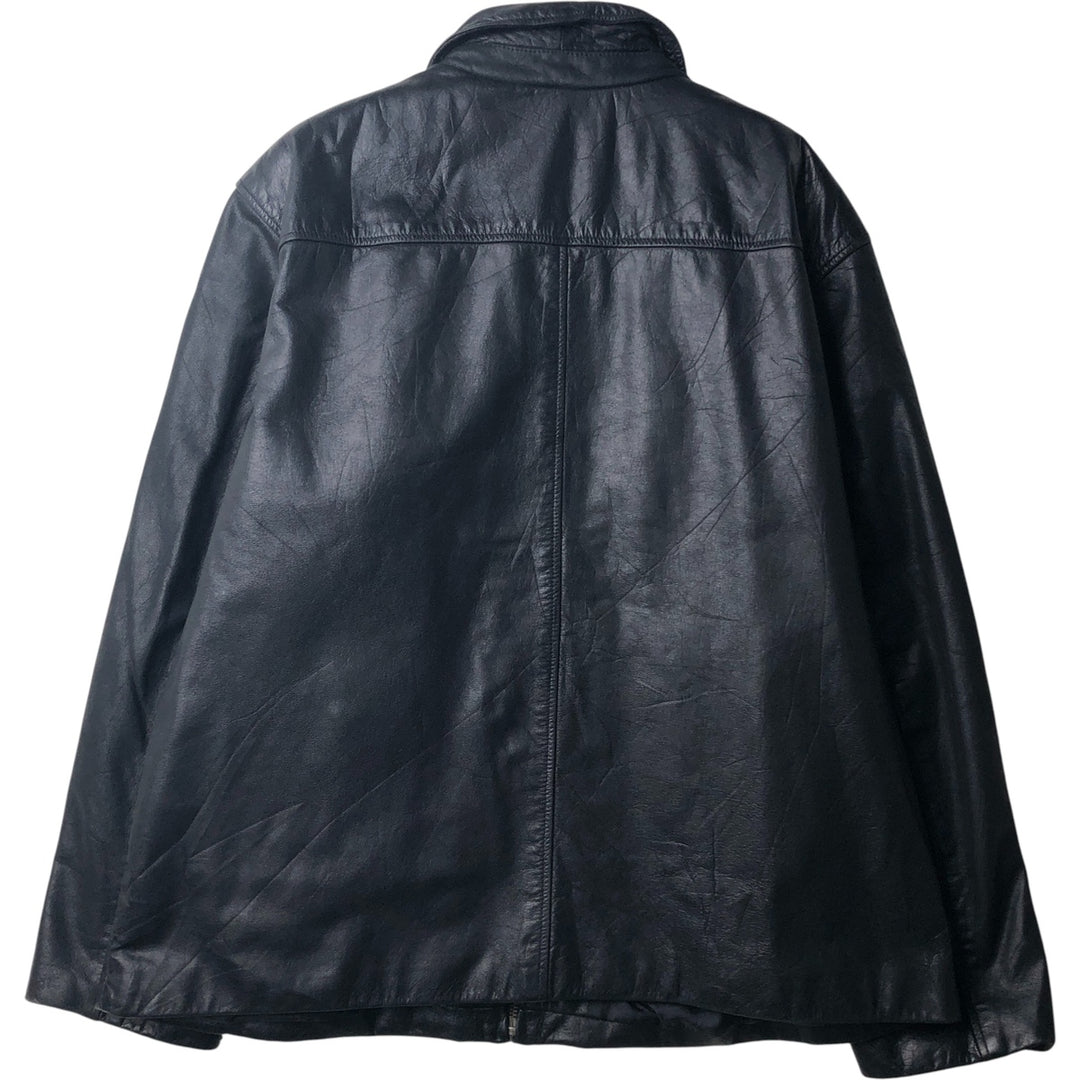MERONA Swing Top Leather Blouson, Men's Size XL genuine leather black type Vintage Second Hand