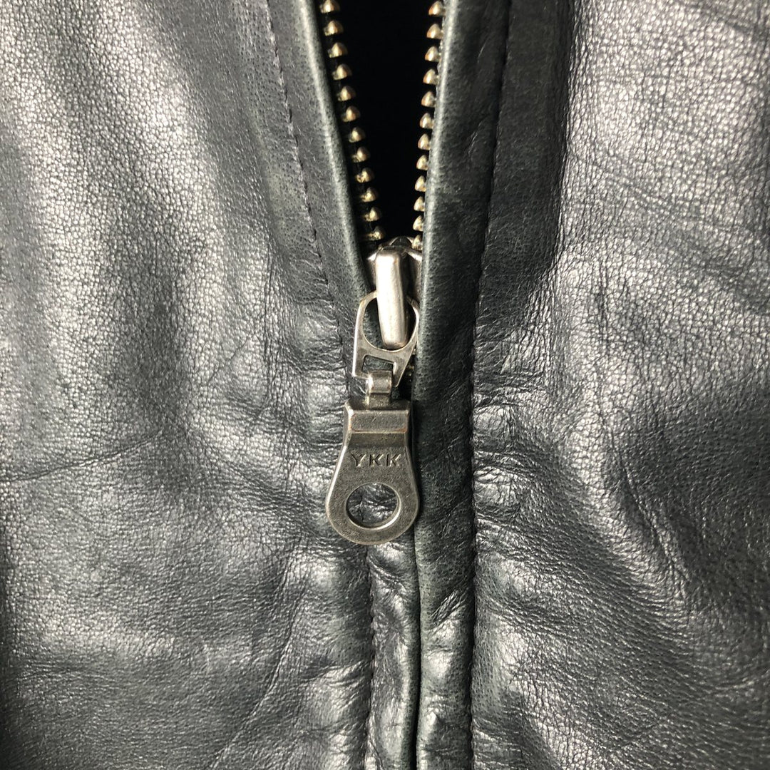 MERONA Swing Top Leather Blouson, Men's Size XL genuine leather black type Vintage Second Hand
