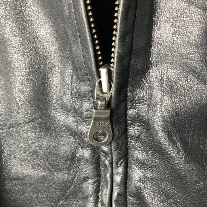 MERONA Swing Top Leather Blouson, Men's Size XL genuine leather black type Vintage Second Hand
