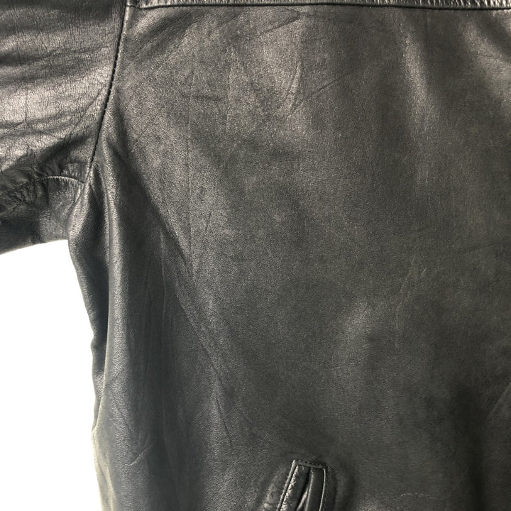 MERONA Swing Top Leather Blouson, Men's Size XL genuine leather black type Vintage Second Hand