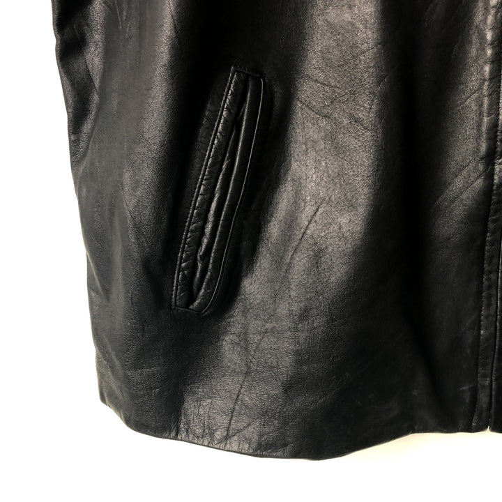 MERONA Swing Top Leather Blouson, Men's Size XL genuine leather black type Vintage Second Hand