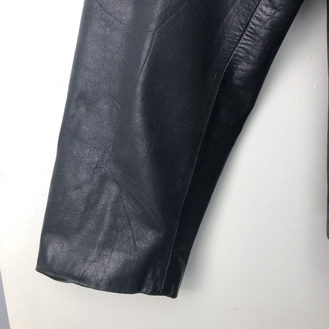 MERONA Swing Top Leather Blouson, Men's Size XL genuine leather black type Vintage Second Hand