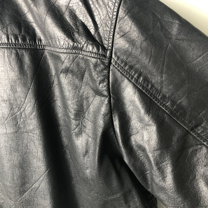 MERONA Swing Top Leather Blouson, Men's Size XL genuine leather black type Vintage Second Hand
