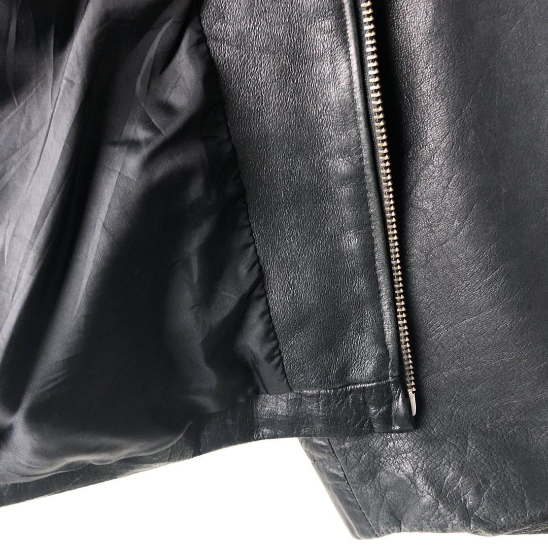 MERONA Swing Top Leather Blouson, Men's Size XL genuine leather black type Vintage Second Hand