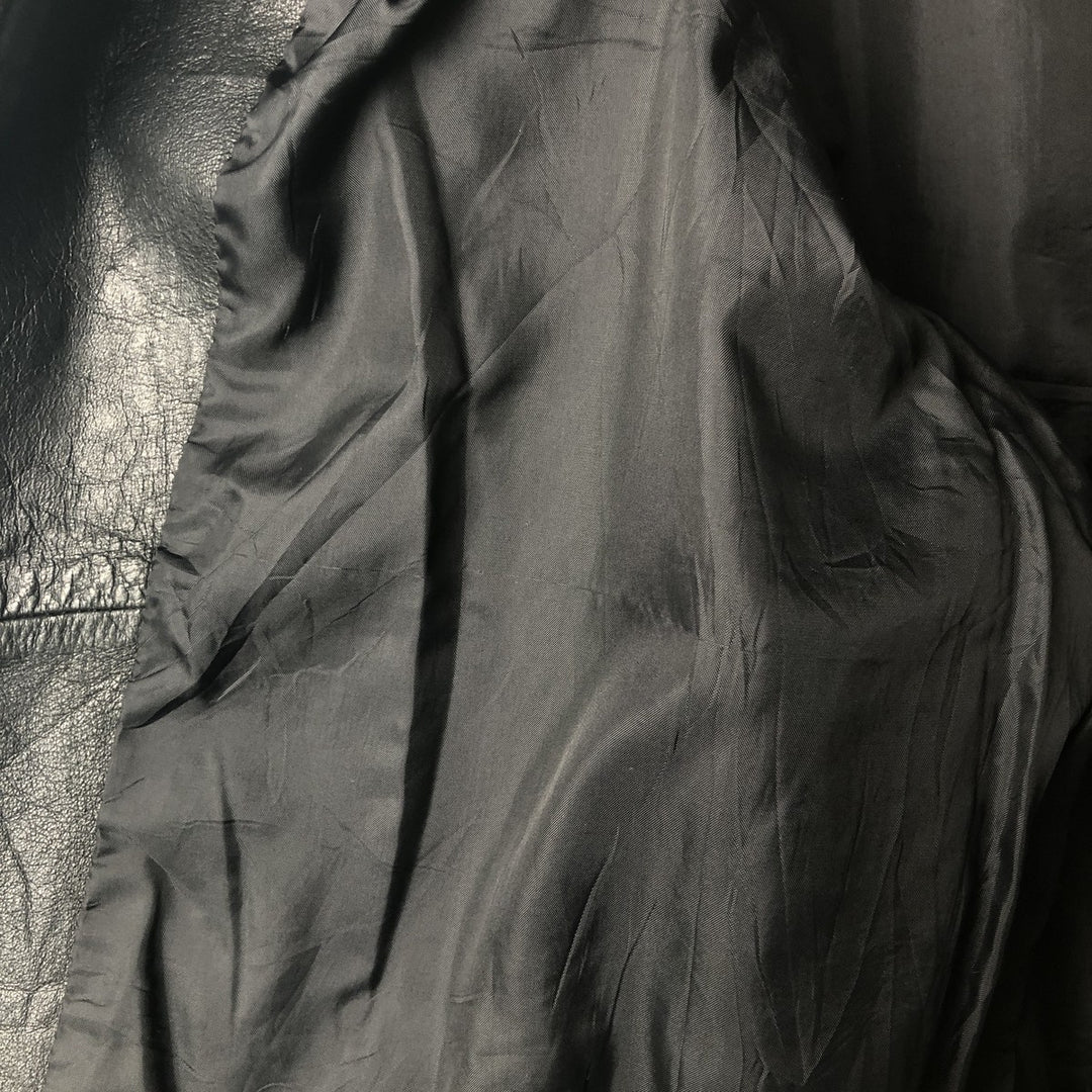 MERONA Swing Top Leather Blouson, Men's Size XL genuine leather black type Vintage Second Hand