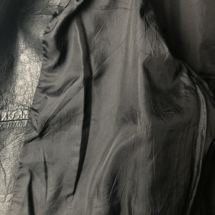 MERONA Swing Top Leather Blouson, Men's Size XL genuine leather black type Vintage Second Hand