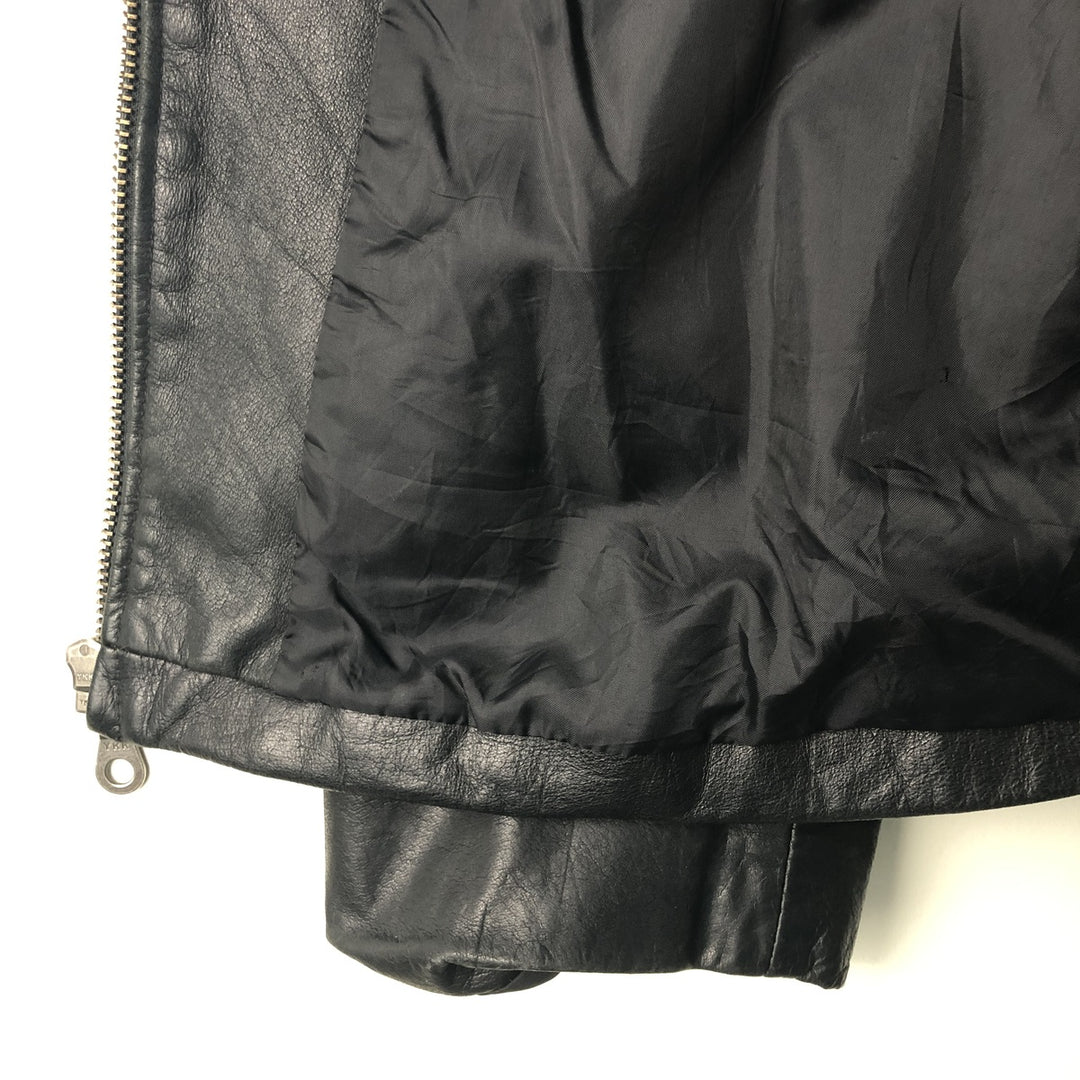MERONA Swing Top Leather Blouson, Men's Size XL genuine leather black type Vintage Second Hand