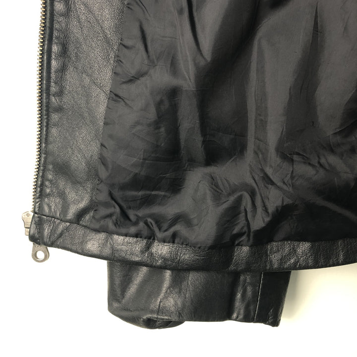 MERONA Swing Top Leather Blouson, Men's Size XL genuine leather black type Vintage Second Hand