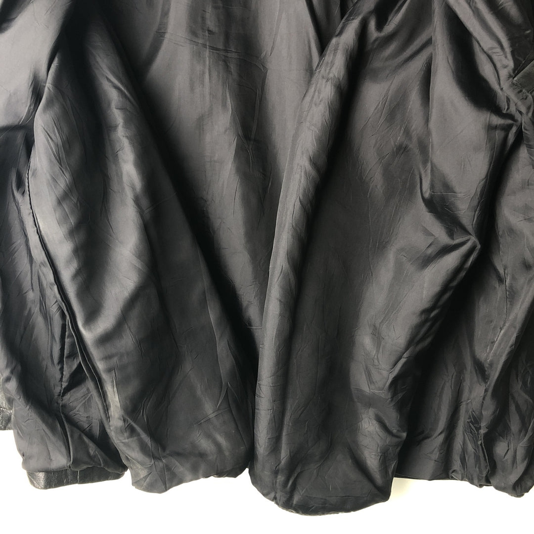 MERONA Swing Top Leather Blouson, Men's Size XL genuine leather black type Vintage Second Hand