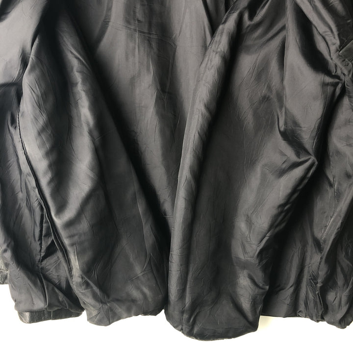 MERONA Swing Top Leather Blouson, Men's Size XL genuine leather black type Vintage Second Hand