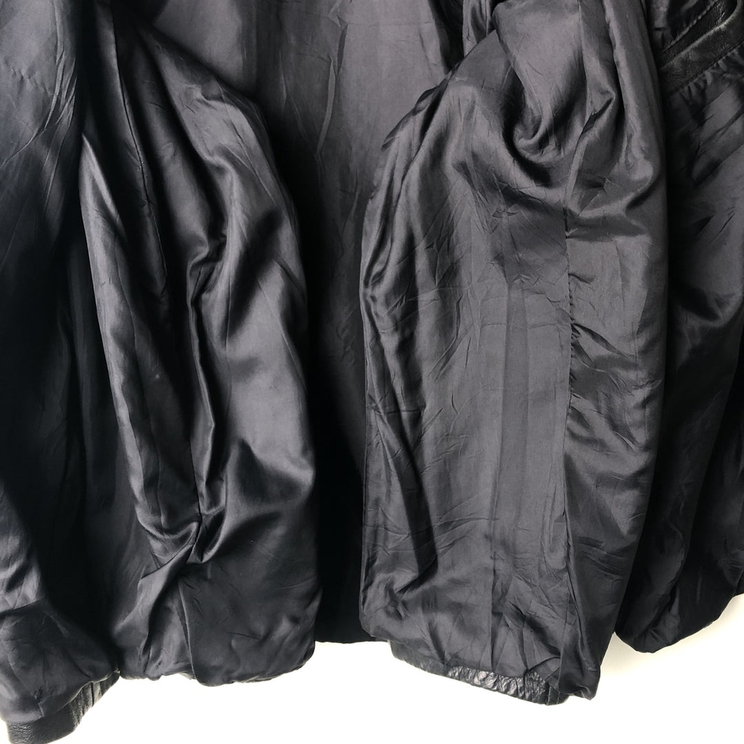 MERONA Swing Top Leather Blouson, Men's Size XL genuine leather black type Vintage Second Hand
