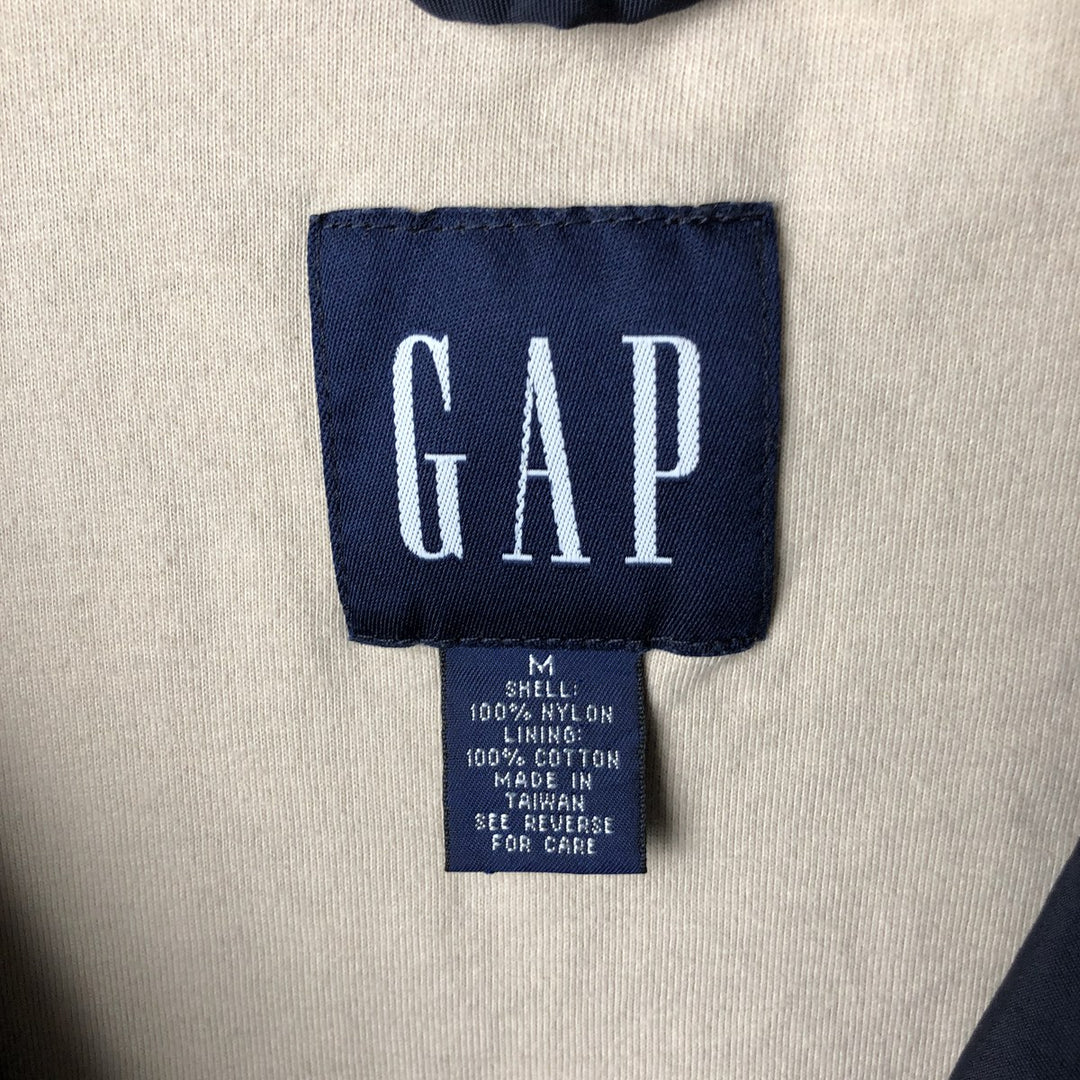 Vintage 90s-00'S GAP Anorak Parka, Men's Size M Nylon navy blue type Vintage Second Hand
