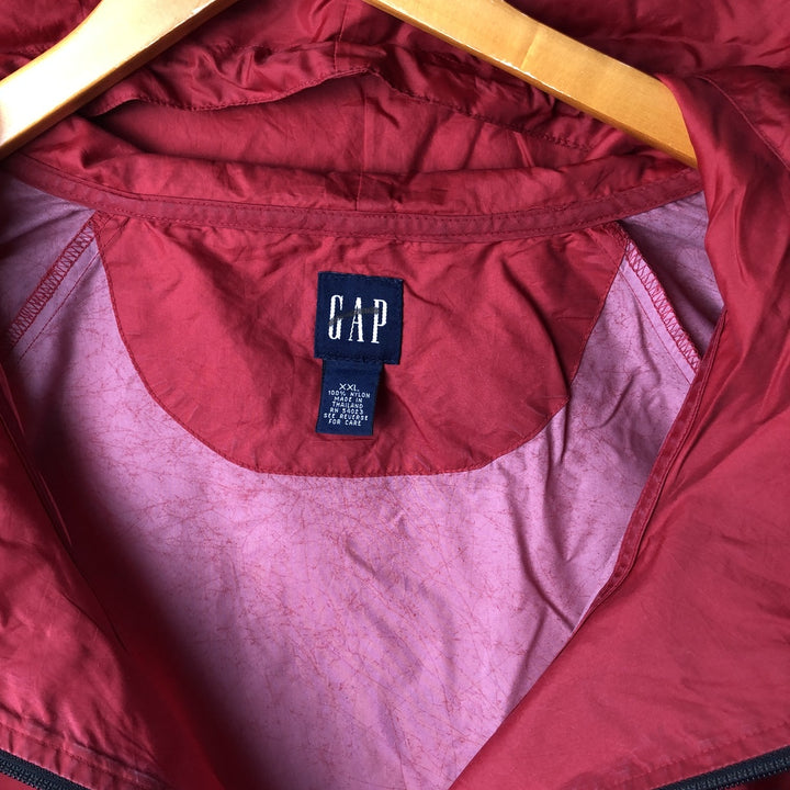 90s-00'S GAP Old Gap Anorak Parka Men's XXL Vintage Nylon red type Vintage Second Hand