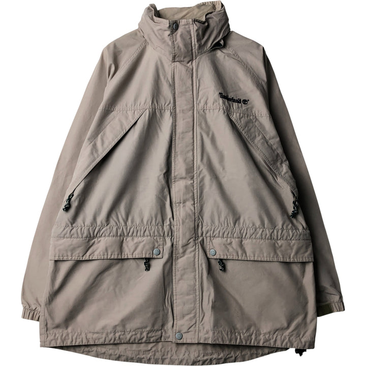 Vintage 90s-00'S Timberland windbreaker, men's size L cotton Beige type Vintage Second Hand