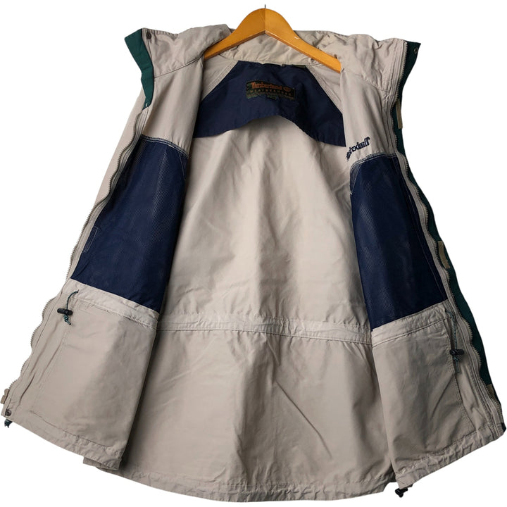 Vintage 90s-00'S Timberland windbreaker, men's size L cotton Beige type Vintage Second Hand