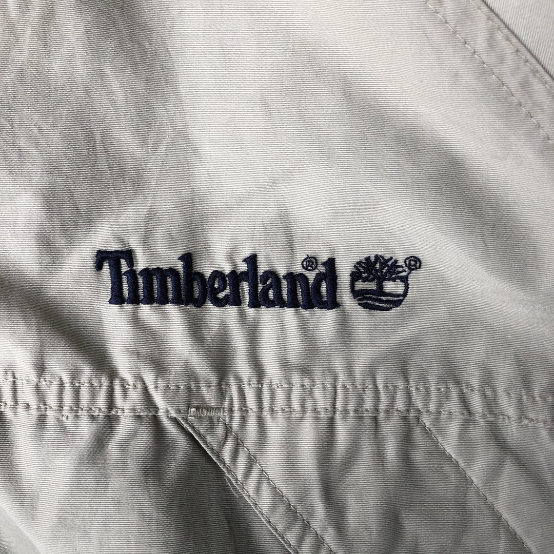 Vintage 90s-00'S Timberland windbreaker, men's size L cotton Beige type Vintage Second Hand