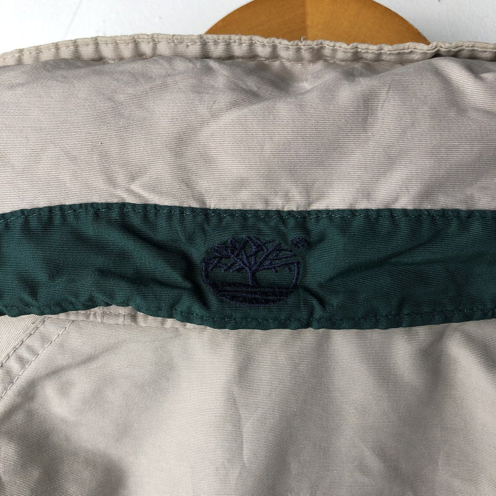 Vintage 90s-00'S Timberland windbreaker, men's size L cotton Beige type Vintage Second Hand