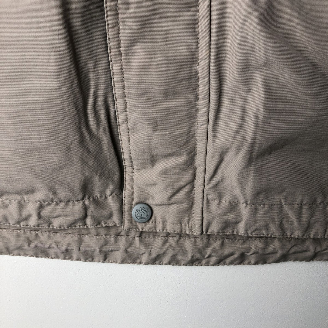 Vintage 90s-00'S Timberland windbreaker, men's size L cotton Beige type Vintage Second Hand