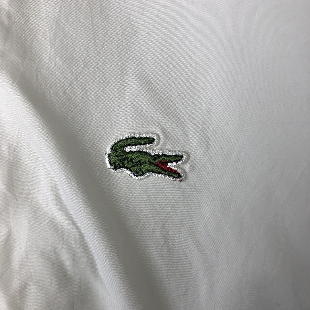 Lacoste nylon jacket, men's size M (approx.) Nylon white type Vintage Second Hand