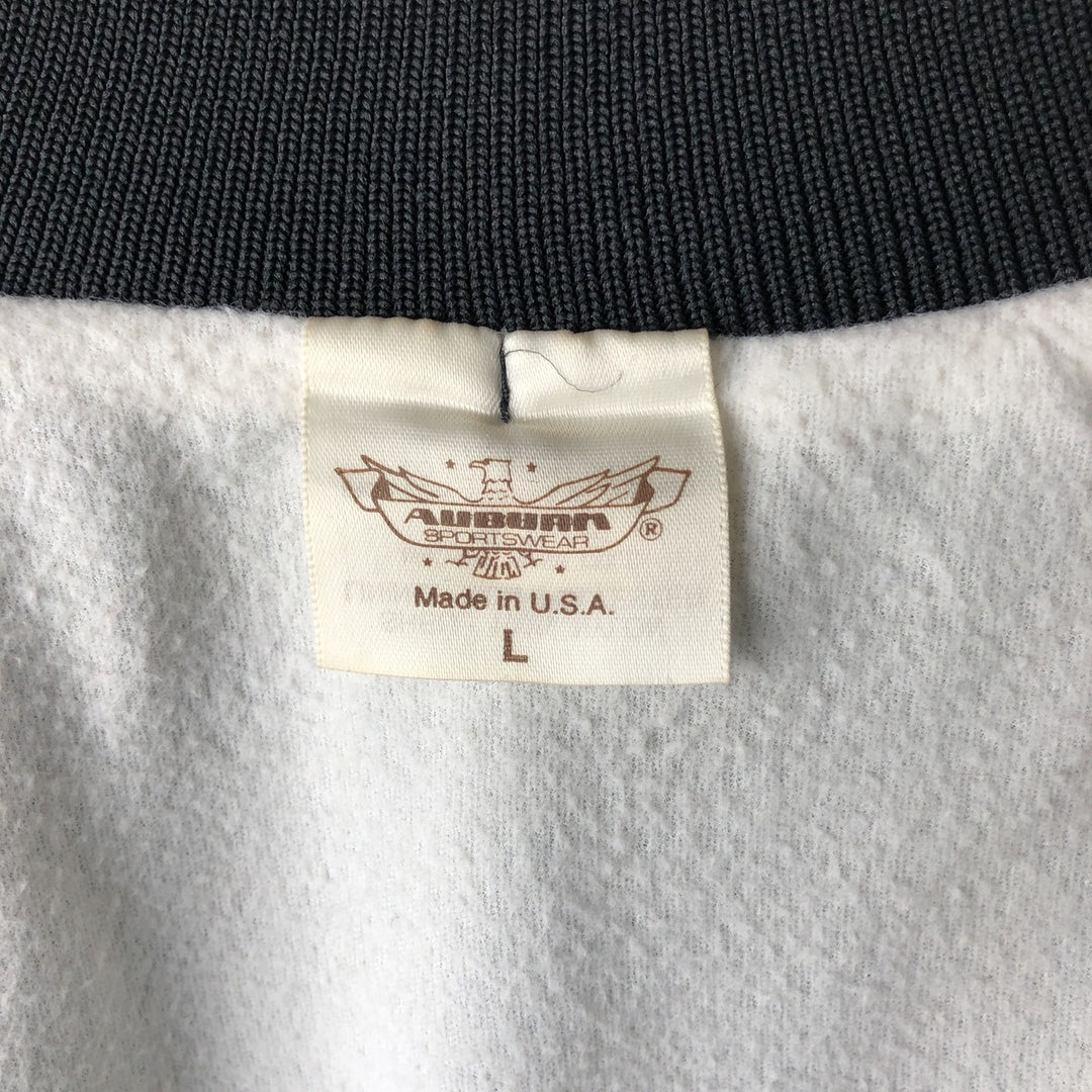 Vintage 90'S AUBURN nylon blouson, made in the USA, size L, men's Nylon black type Vintage Second Hand