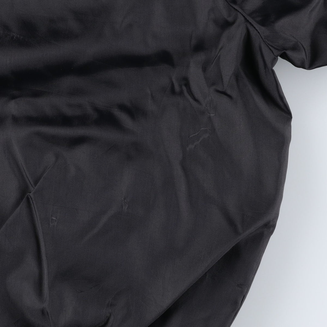 Vintage 80s-90'S Hilton Nylon Varsity Jacket, Made in USA, Size L, Men's Nylon black type Vintage Second Hand