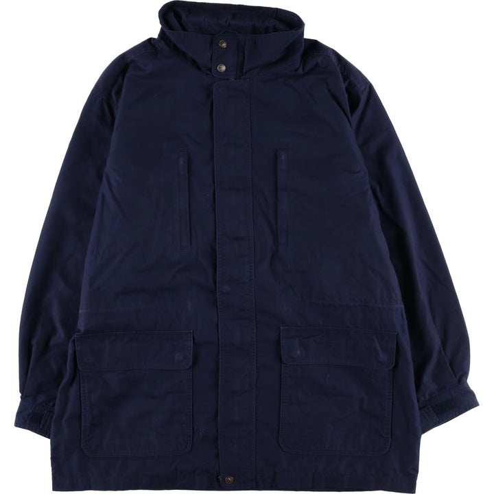 Vintage 80s-90'S Lands' End Zip-Up Jacket, Men's Size XL polyester navy blue type Vintage Second Hand