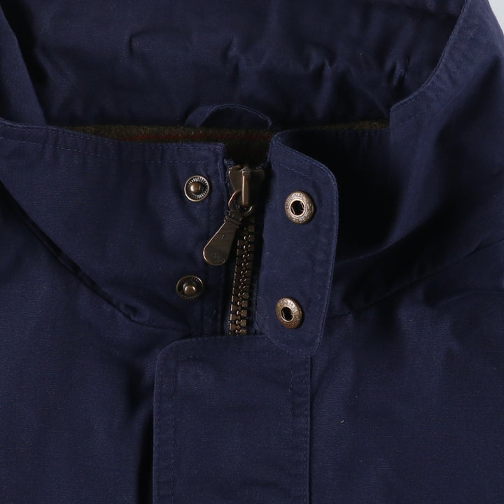 Vintage 80s-90'S Lands' End Zip-Up Jacket, Men's Size XL polyester navy blue type Vintage Second Hand