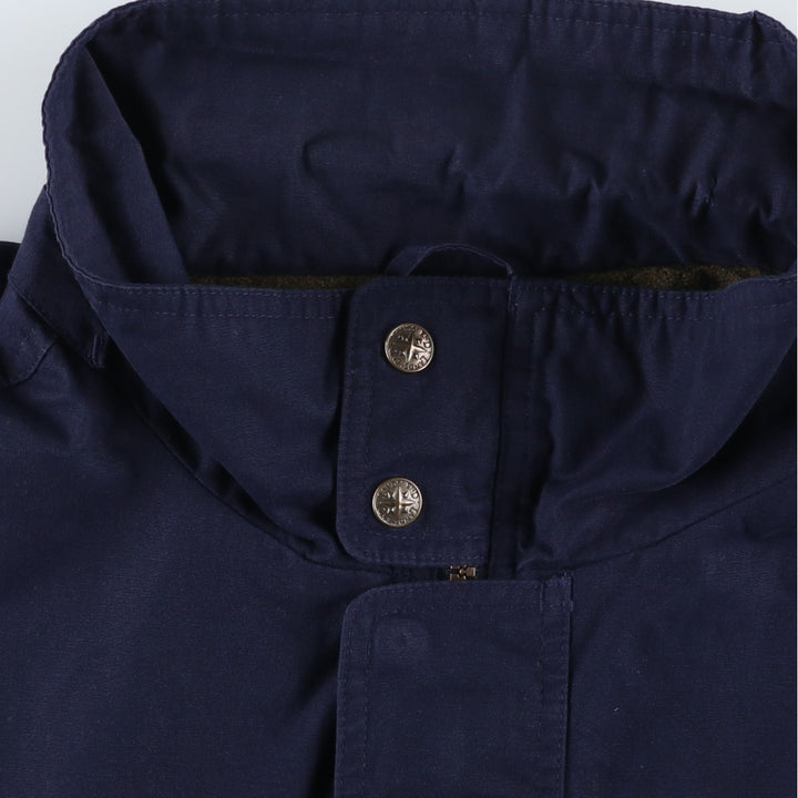 Vintage 80s-90'S Lands' End Zip-Up Jacket, Men's Size XL polyester navy blue type Vintage Second Hand