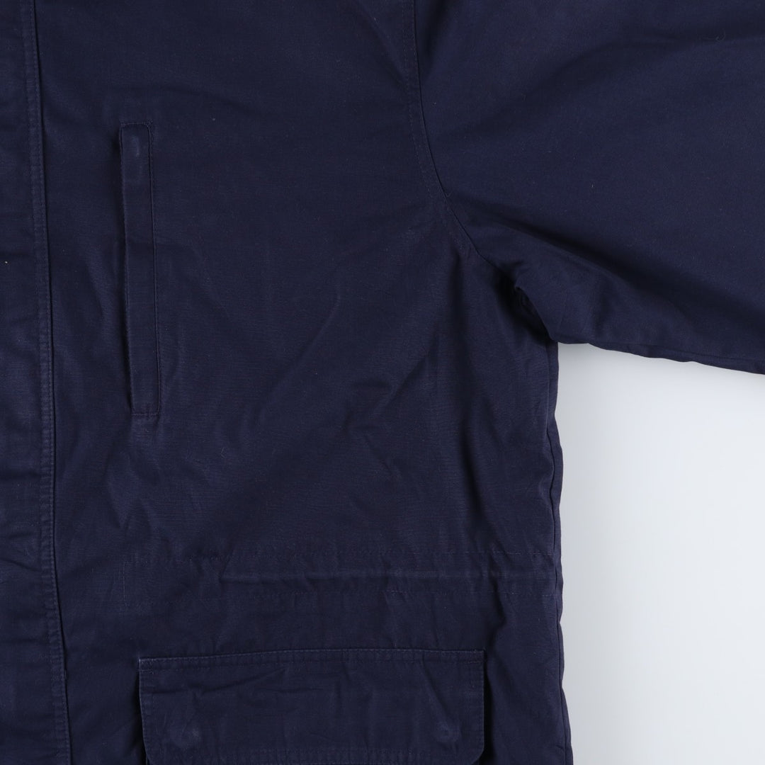 Vintage 80s-90'S Lands' End Zip-Up Jacket, Men's Size XL polyester navy blue type Vintage Second Hand