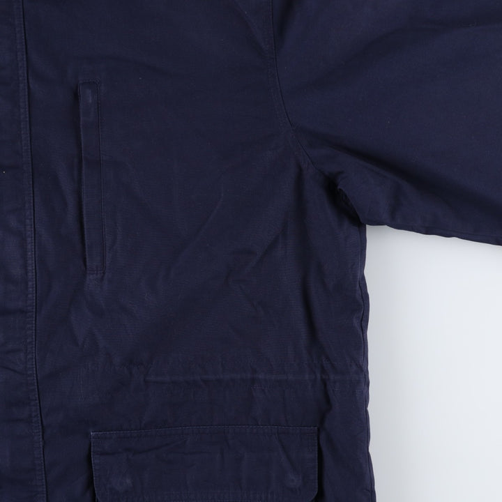 Vintage 80s-90'S Lands' End Zip-Up Jacket, Men's Size XL polyester navy blue type Vintage Second Hand