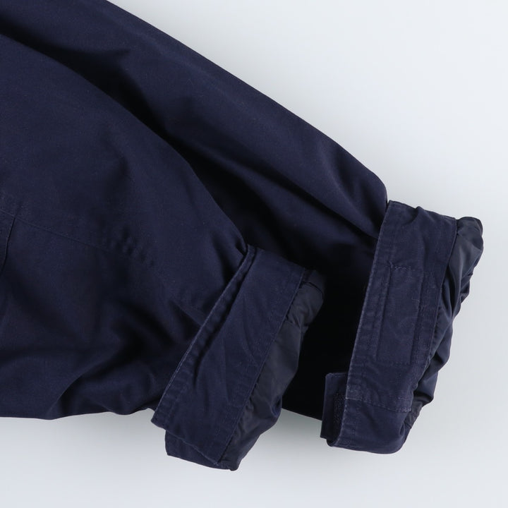 Vintage 80s-90'S Lands' End Zip-Up Jacket, Men's Size XL polyester navy blue type Vintage Second Hand