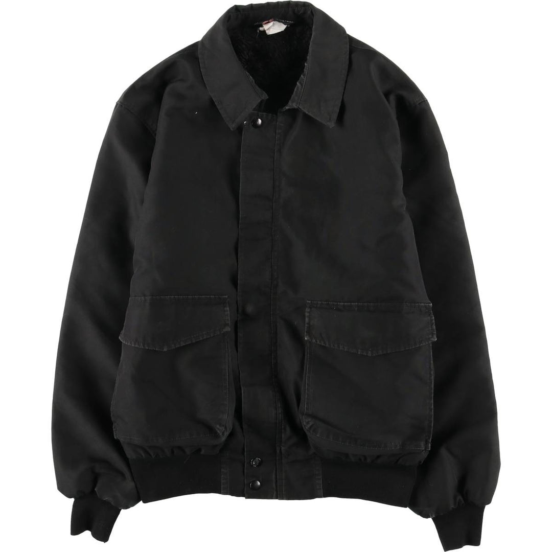 Vintage 80s-90'S SPORTSMASTER padded puffer jacket, made in the USA, size L, men's unclear black type Vintage Second Hand