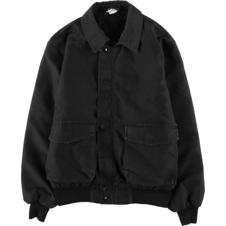 Vintage 80s-90'S SPORTSMASTER padded puffer jacket, made in the USA, size L, men's unclear black type Vintage Second Hand