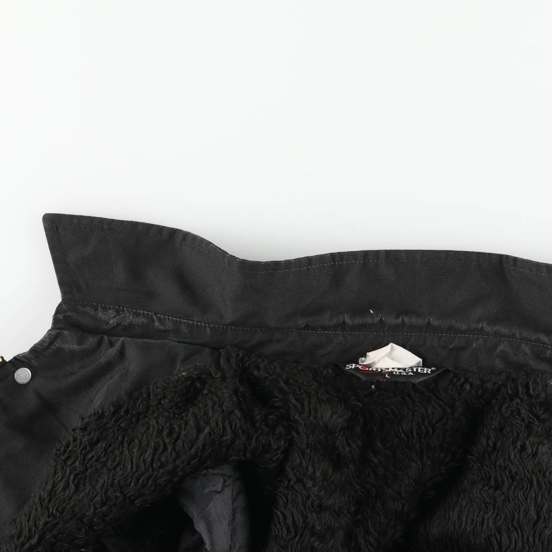 Vintage 80s-90'S SPORTSMASTER padded puffer jacket, made in the USA, size L, men's unclear black type Vintage Second Hand