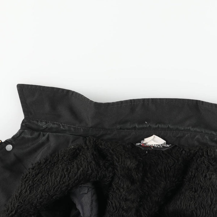 Vintage 80s-90'S SPORTSMASTER padded puffer jacket, made in the USA, size L, men's unclear black type Vintage Second Hand