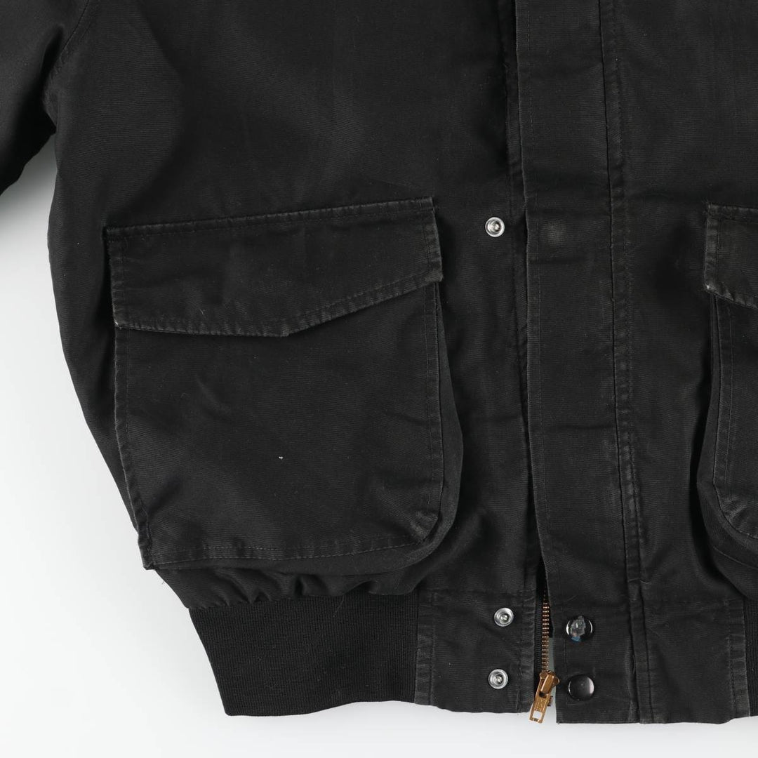 Vintage 80s-90'S SPORTSMASTER padded puffer jacket, made in the USA, size L, men's unclear black type Vintage Second Hand