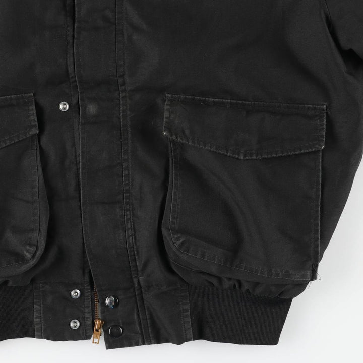 Vintage 80s-90'S SPORTSMASTER padded puffer jacket, made in the USA, size L, men's unclear black type Vintage Second Hand