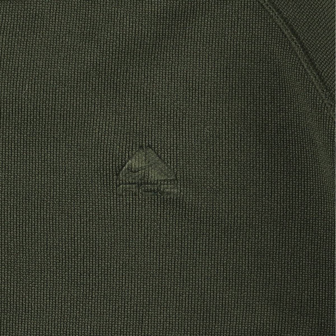 Nike ACG Jersey Pullover Hoodie, Men's Size L polyester Green type dark green Vintage Second Hand