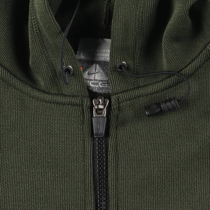 Nike ACG Jersey Pullover Hoodie, Men's Size L polyester Green type dark green Vintage Second Hand