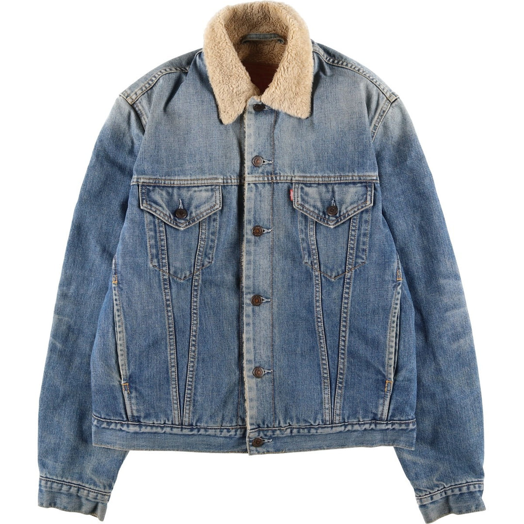 Levi's Euro Model Padded Denim Boa Jacket, Men's Size L cotton blue type Vintage Second Hand