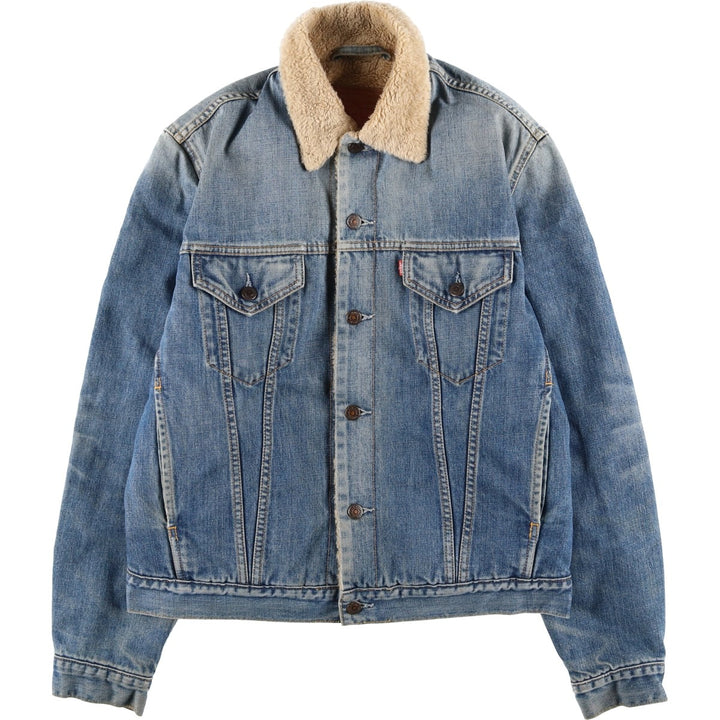 Levi's Euro Model Padded Denim Boa Jacket, Men's Size L cotton blue type Vintage Second Hand