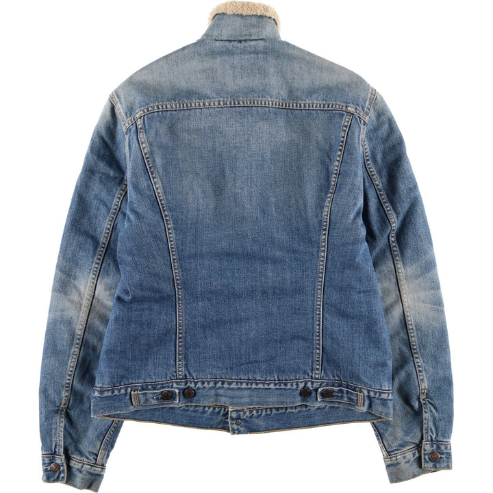 Levi's Euro Model Padded Denim Boa Jacket, Men's Size L cotton blue type Vintage Second Hand
