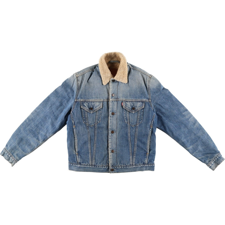 Levi's Euro Model Padded Denim Boa Jacket, Men's Size L cotton blue type Vintage Second Hand