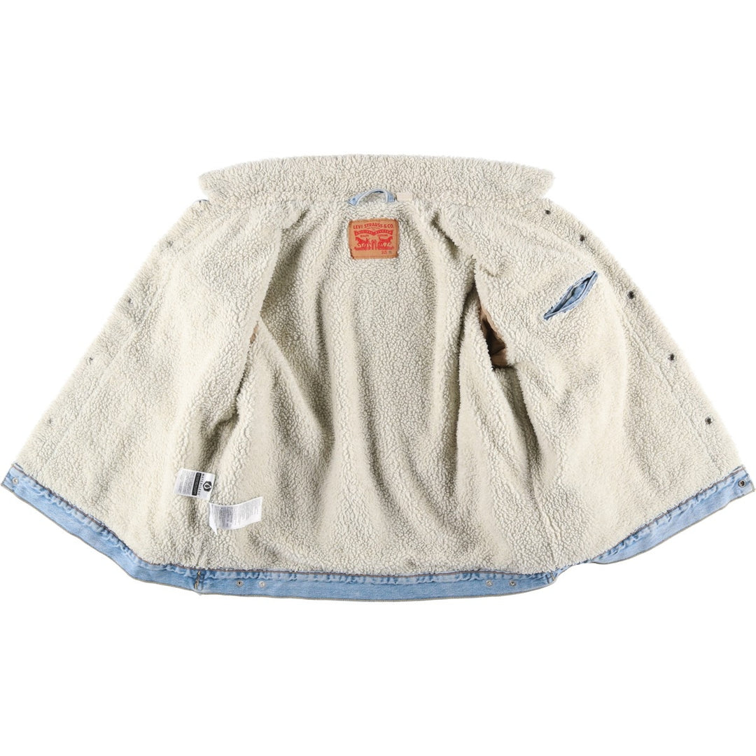 Levi's Padded Denim Jacket, Men's Size XL cotton blue type Vintage Second Hand