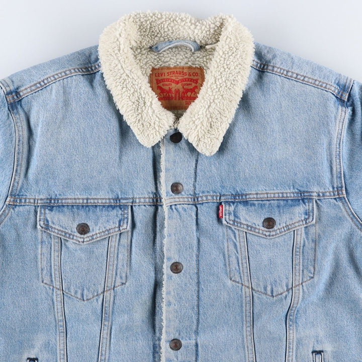 Levi's Padded Denim Jacket, Men's Size XL cotton blue type Vintage Second Hand