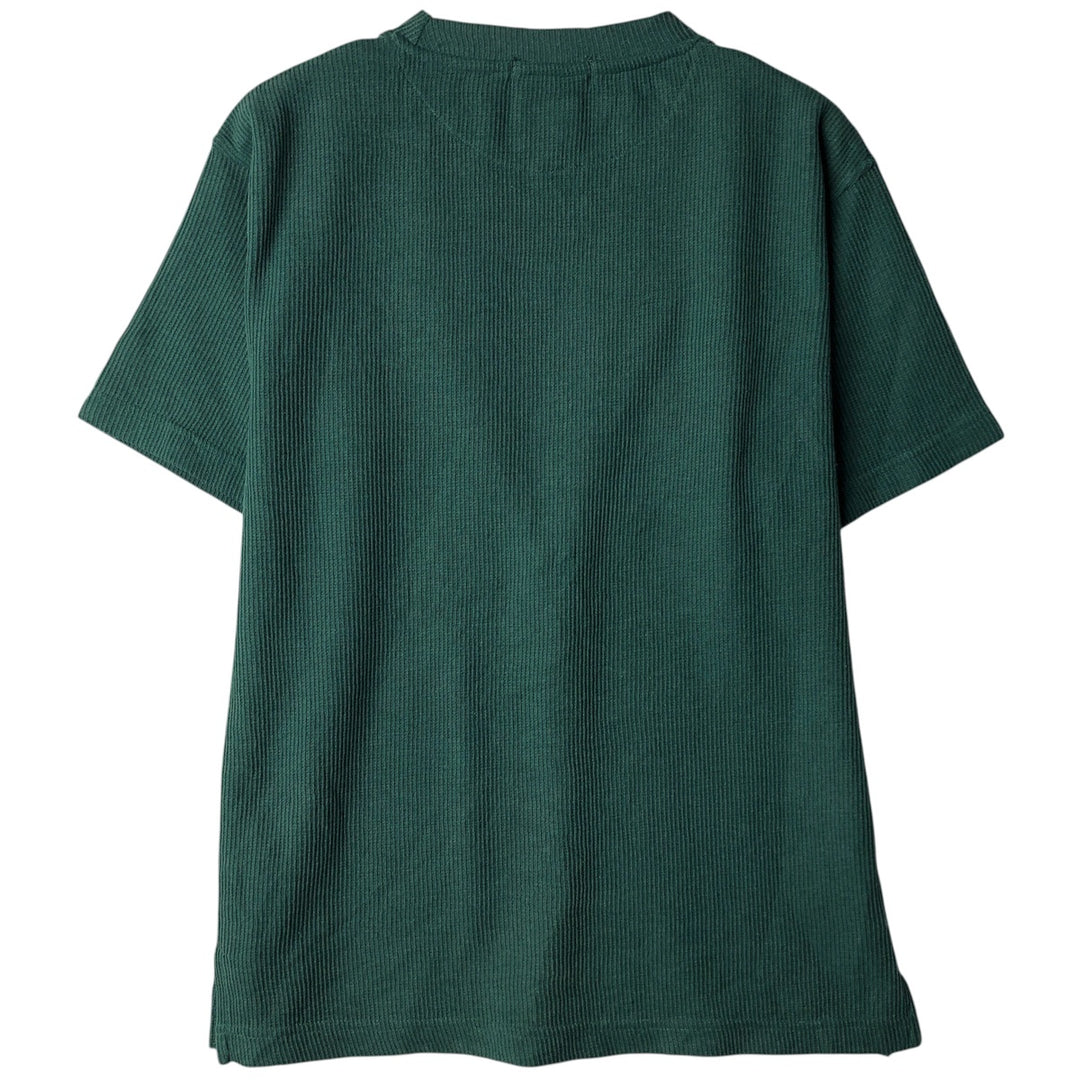 1990'S Tommy Hilfiger Short-Sleeve Cotton Knit Sweater, Women's Size L (approx.), Vintage cotton green type Vintage Second Hand
