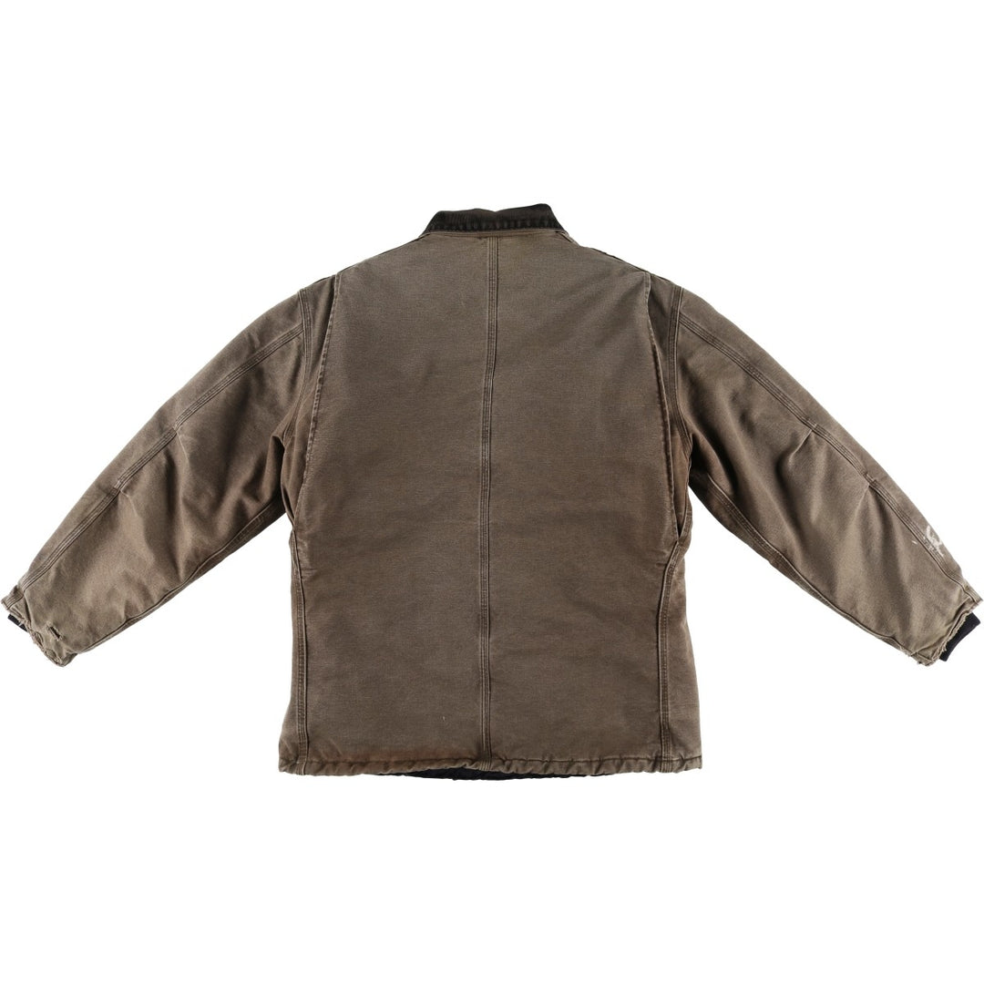 2000'S Carhartt Traditional Padded Duck Work Jacket, Men's Size L cotton chocolate Vintage Second Hand