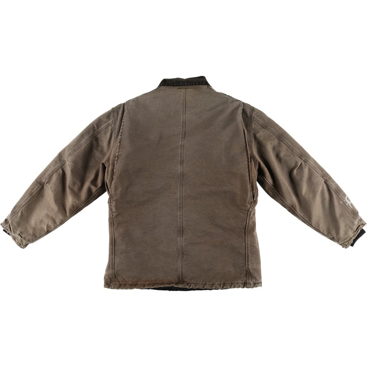 2000'S Carhartt Traditional Padded Duck Work Jacket, Men's Size L cotton chocolate Vintage Second Hand