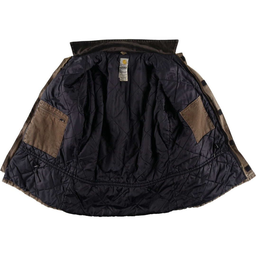 2000'S Carhartt Traditional Padded Duck Work Jacket, Men's Size L cotton chocolate Vintage Second Hand
