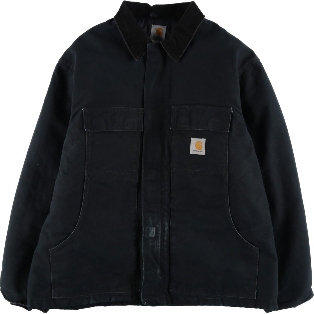 2000'S Carhartt Traditional Padded Duck Work Jacket, Men's XXL cotton black type Vintage Second Hand